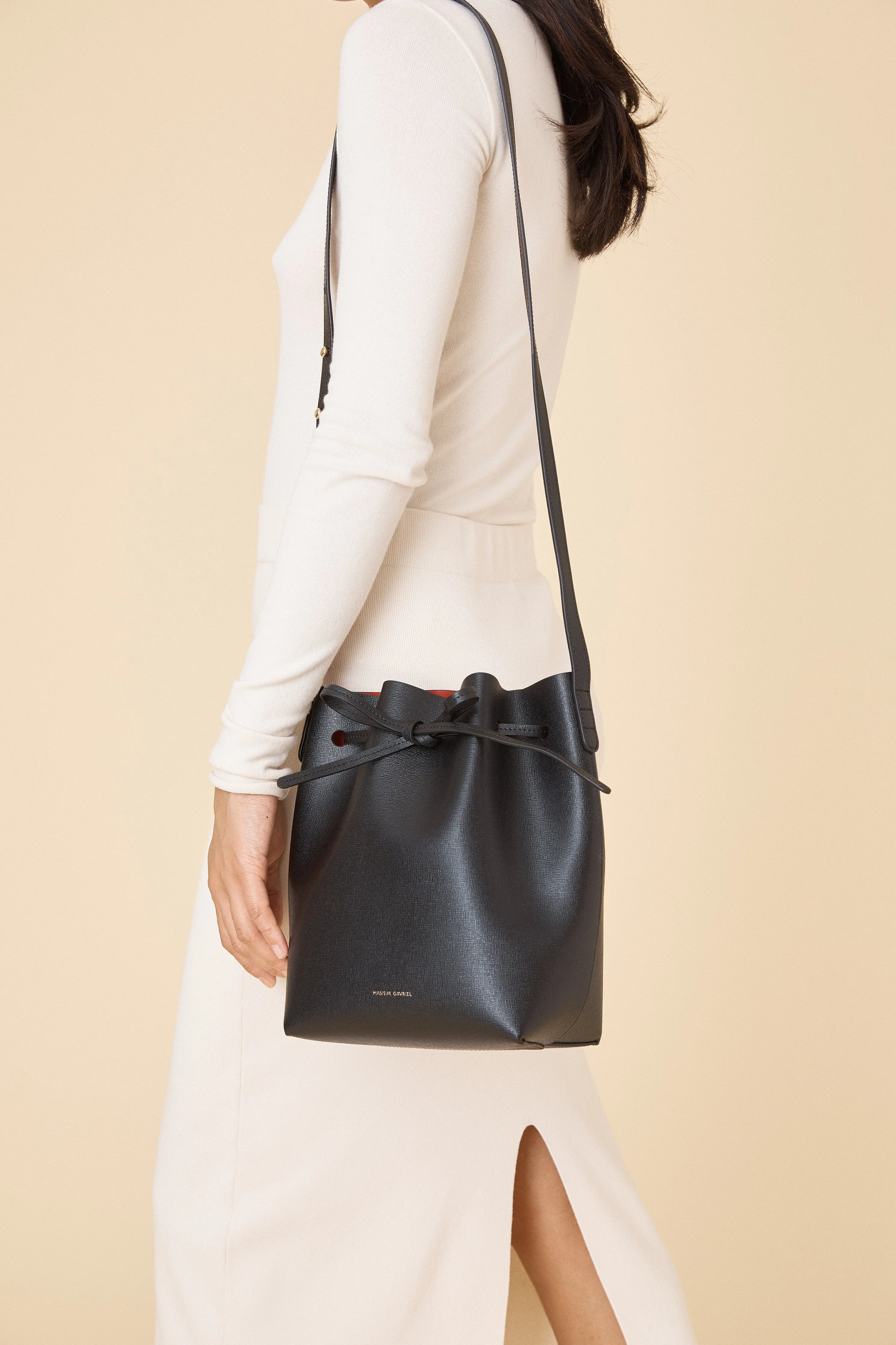 Mini Bucket Bag - Black/Flamma