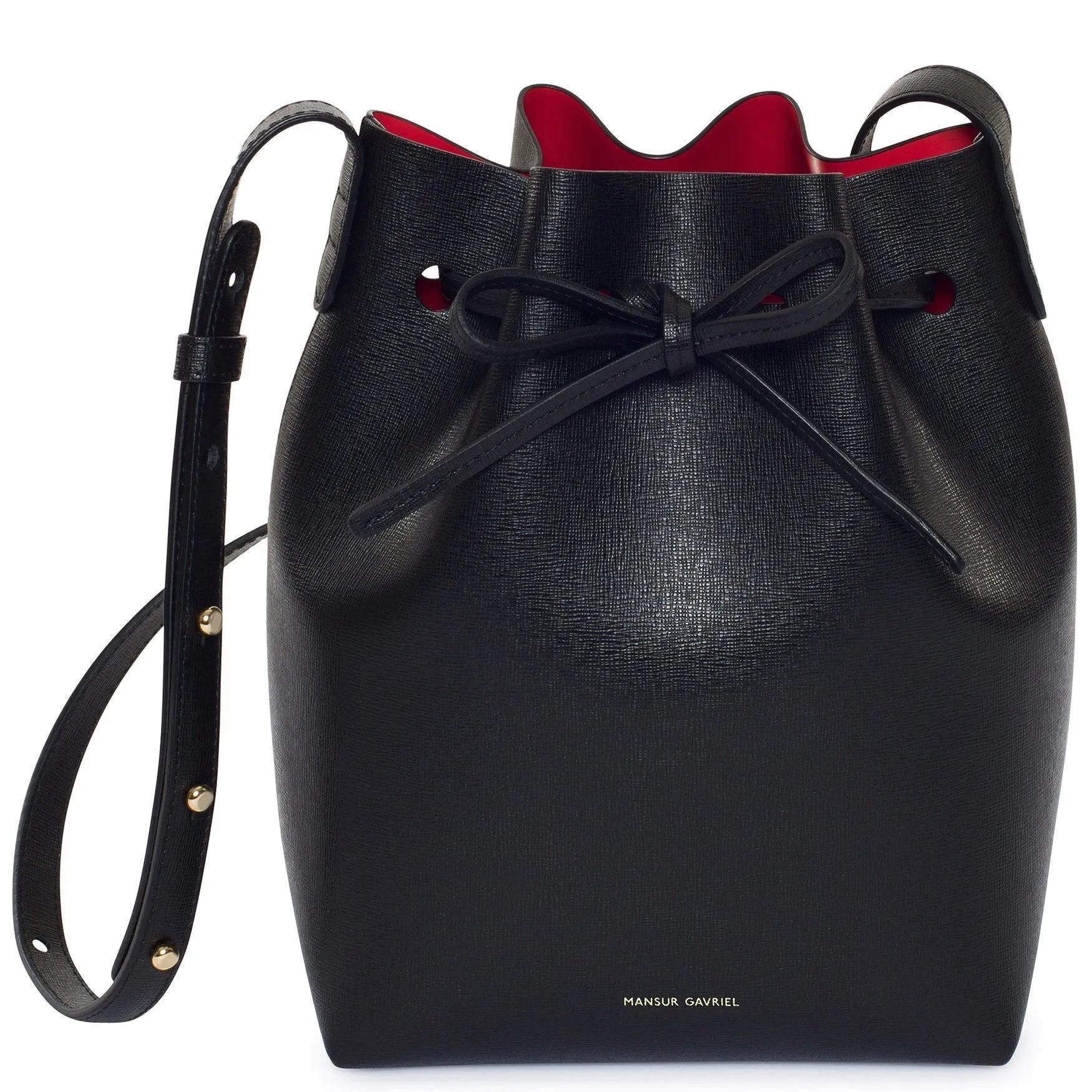 Mini Bucket Bag - Black/Flamma