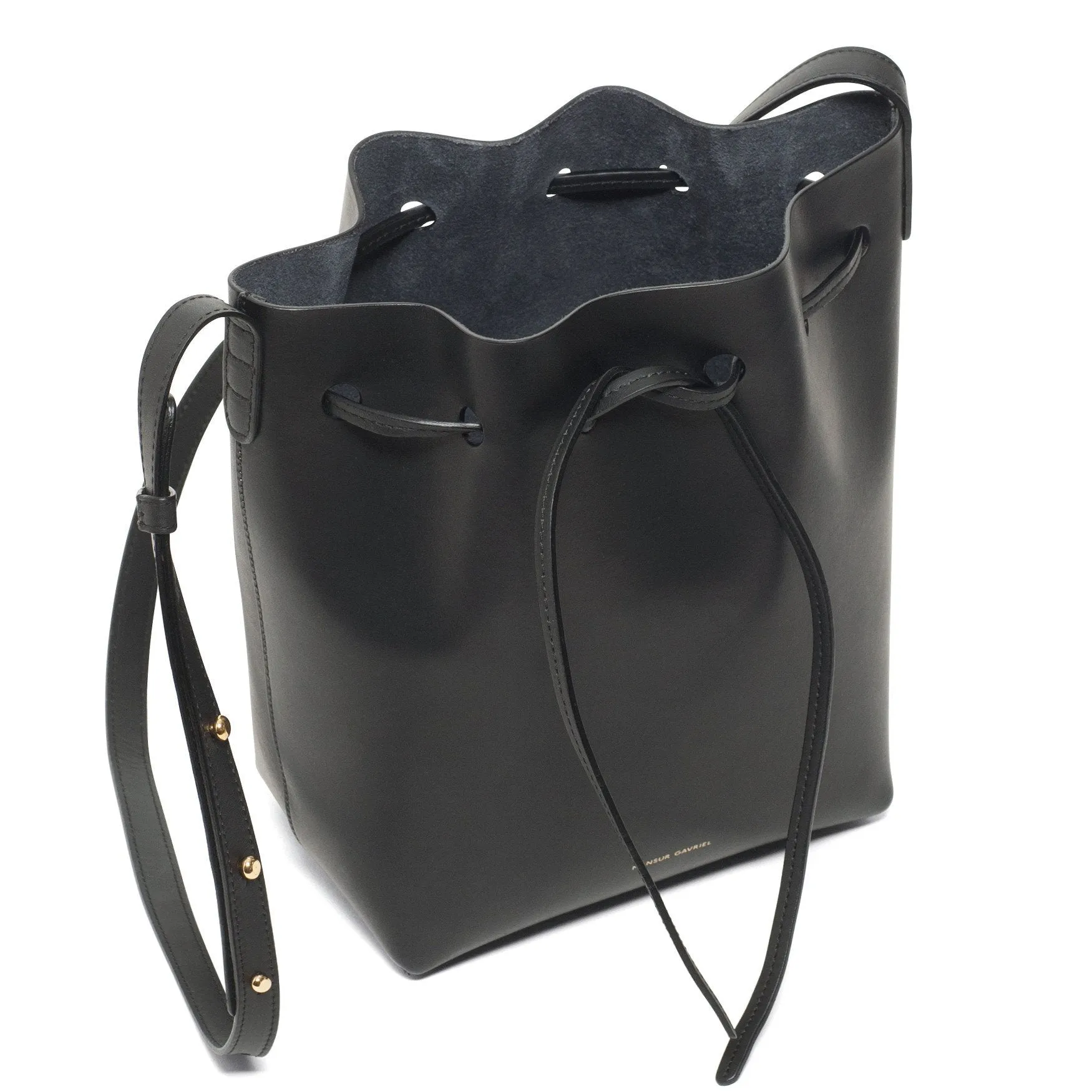 Mini Bucket Bag - Black/Raw