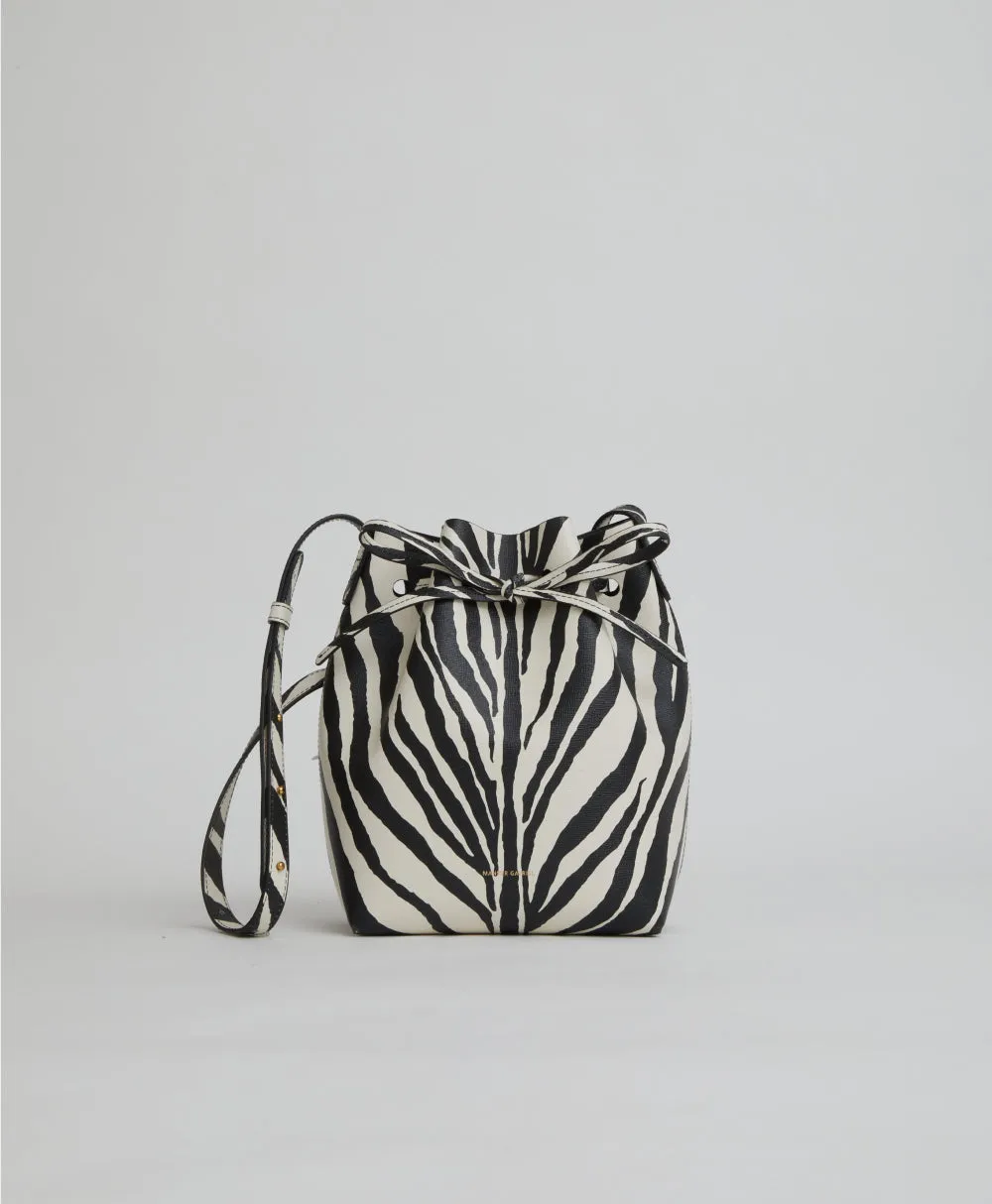 Mini Bucket Bag- Zebra