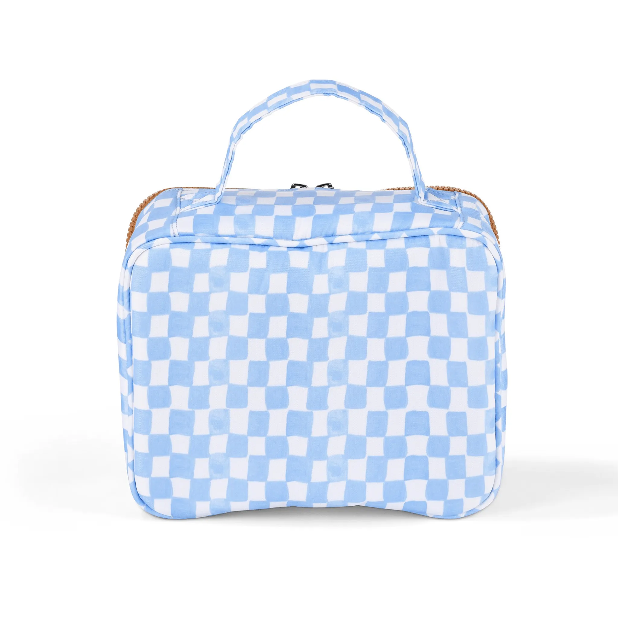 Mini Insulated Lunch Bag/Pumping Bag - Blue Check