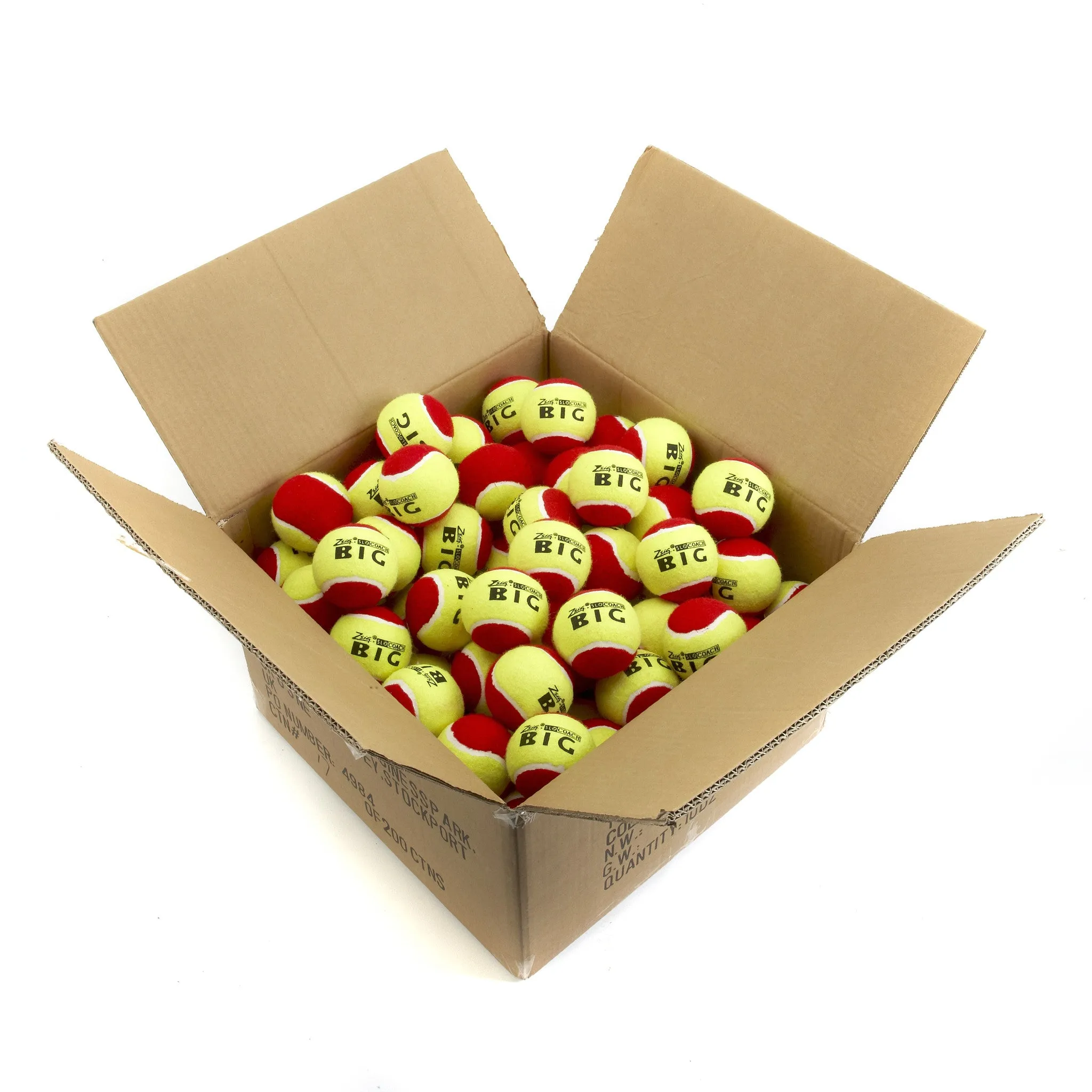 Mini Tennis | Red Stage | SLOcoach Big Red Balls | Carton of 10 Dozen (120)