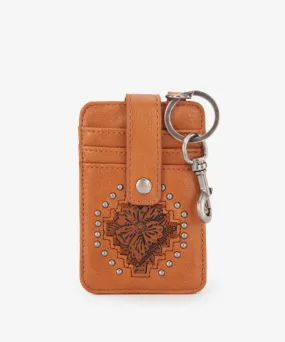 Montana West Tooled Studded Card Case