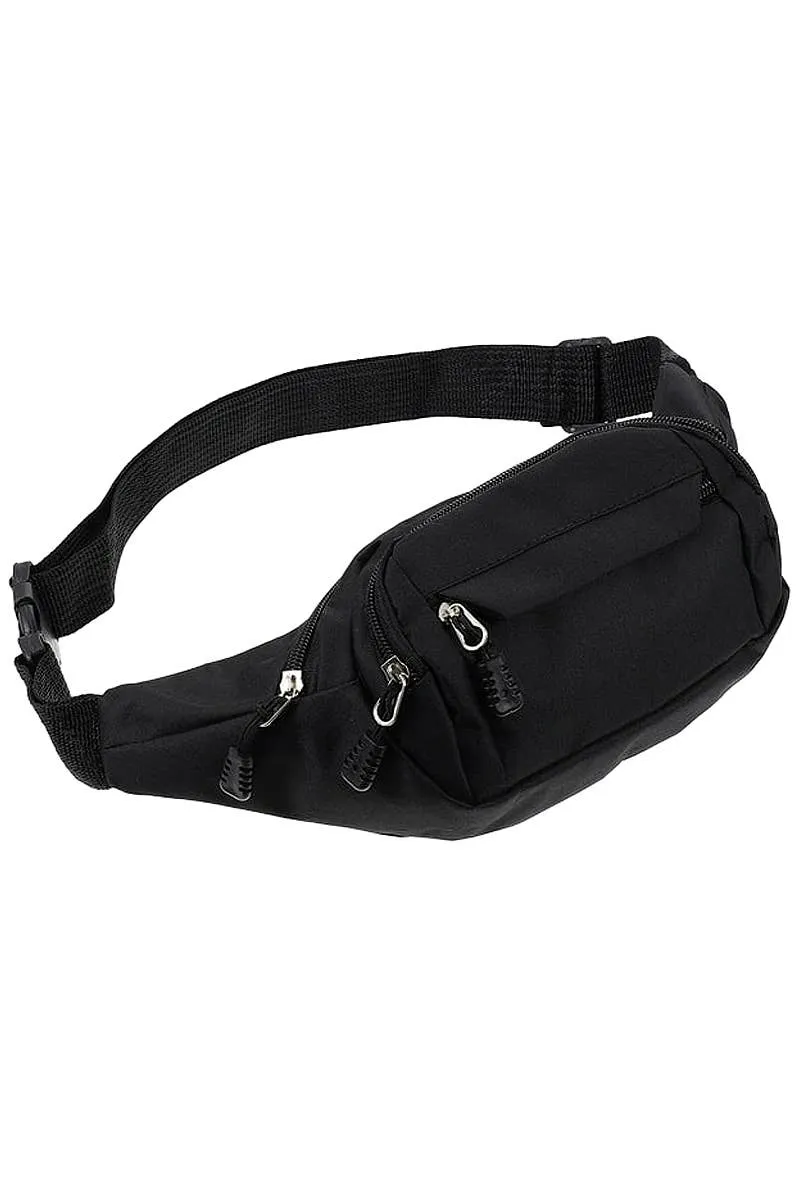 Multi-Compartment Utility Waist Belt Fanny Pack