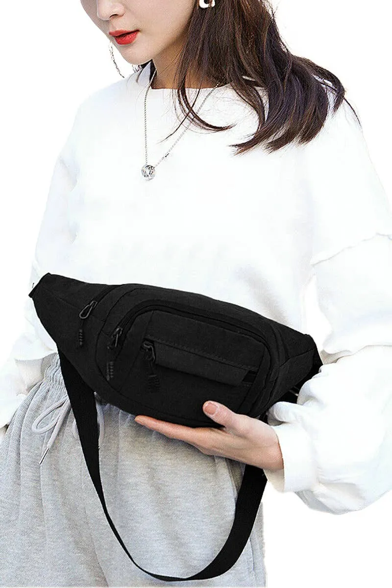 Multi-Compartment Utility Waist Belt Fanny Pack