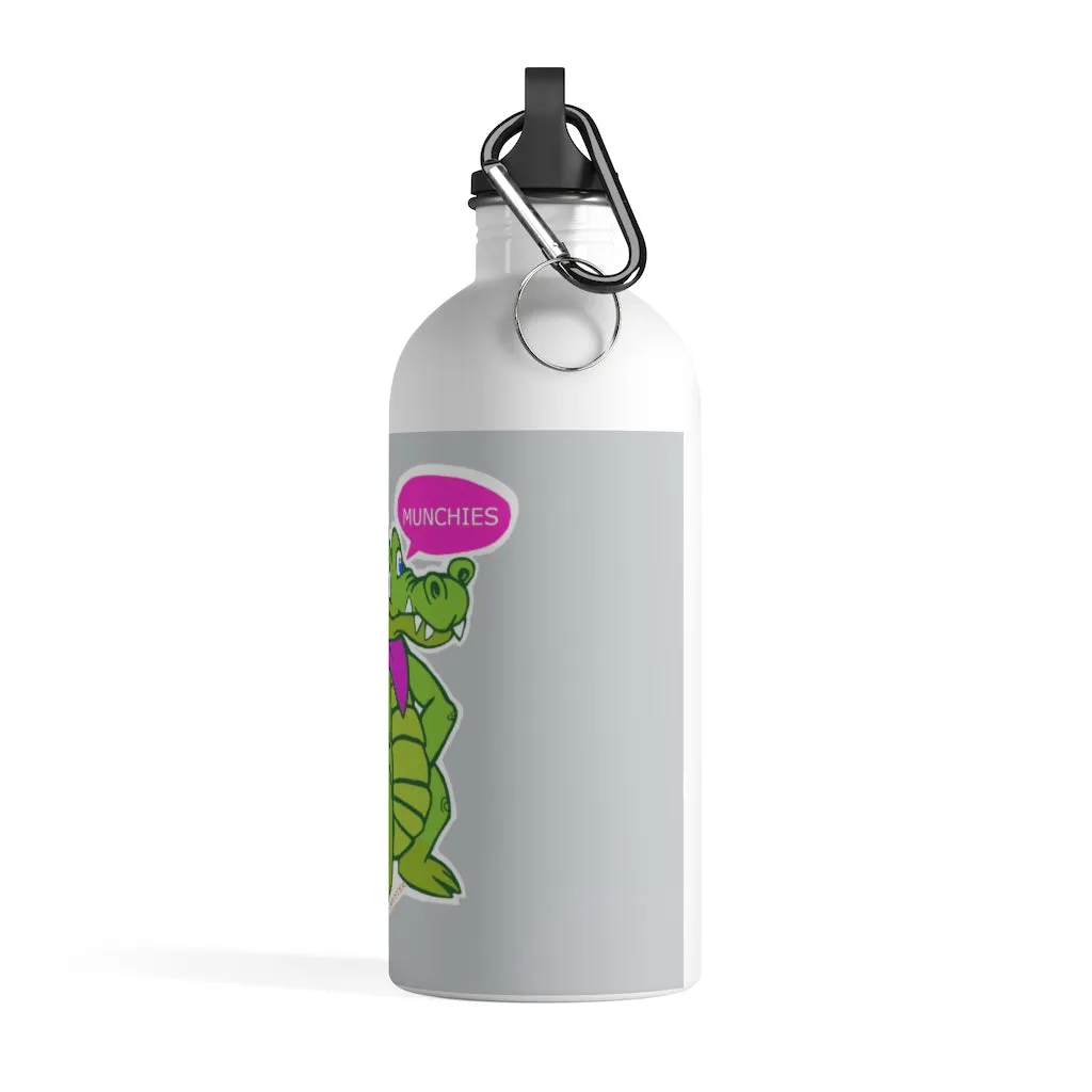 Munchies the Crocodile Stainless Steel Water Bottle