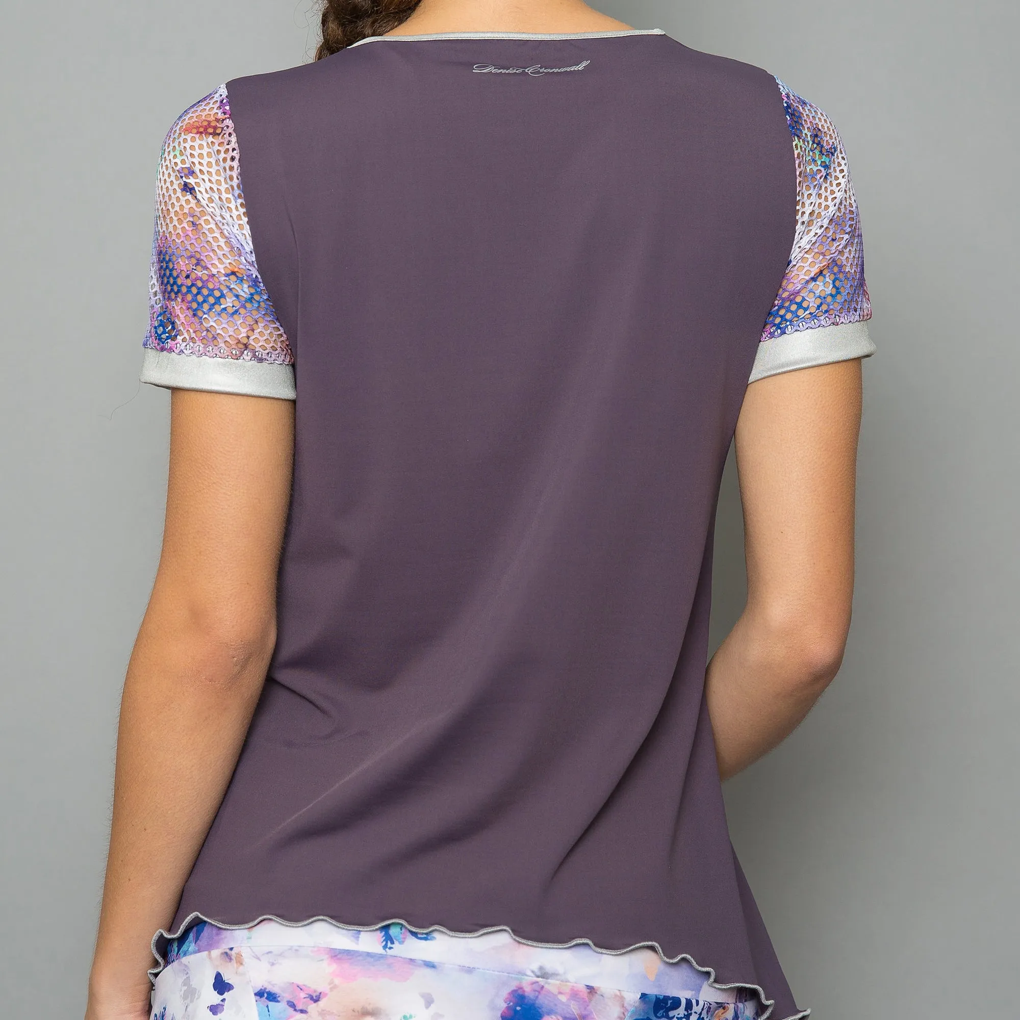 Mystical Cap-Sleeve Top (violet)