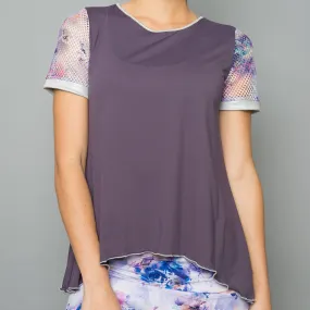 Mystical Cap-Sleeve Top (violet)