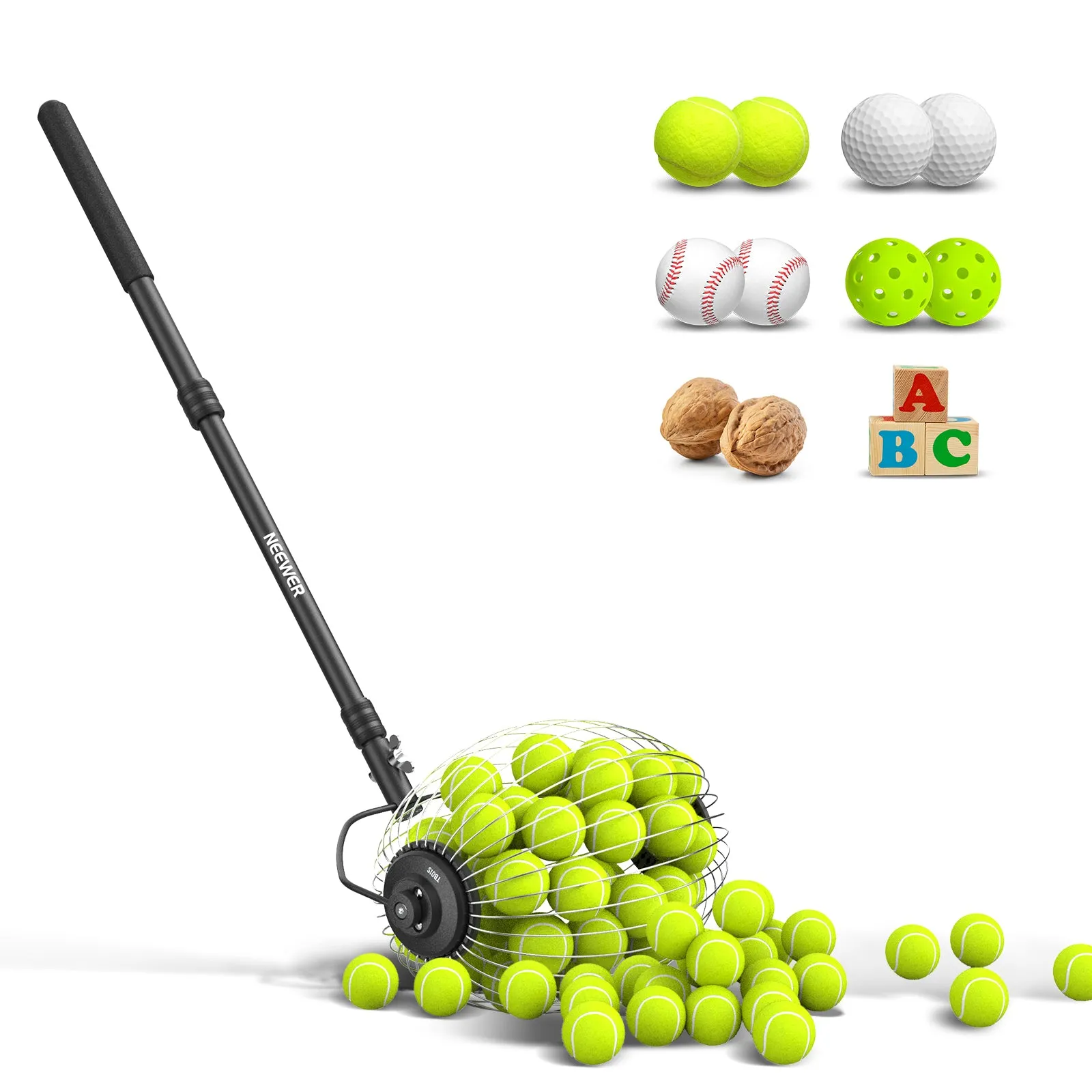 NEEWER TB01S Tennis Ball Collector Roller