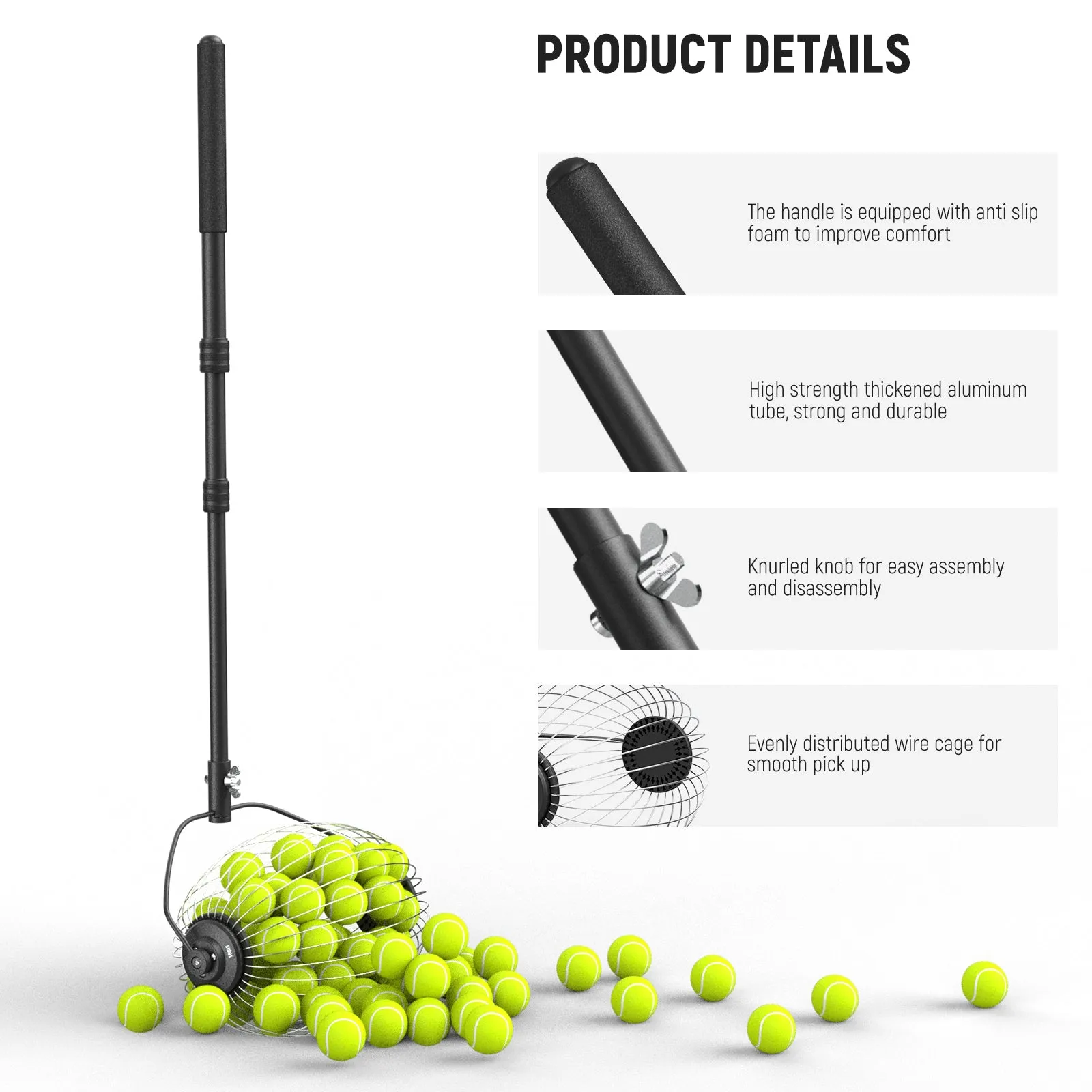 NEEWER TB01S Tennis Ball Collector Roller