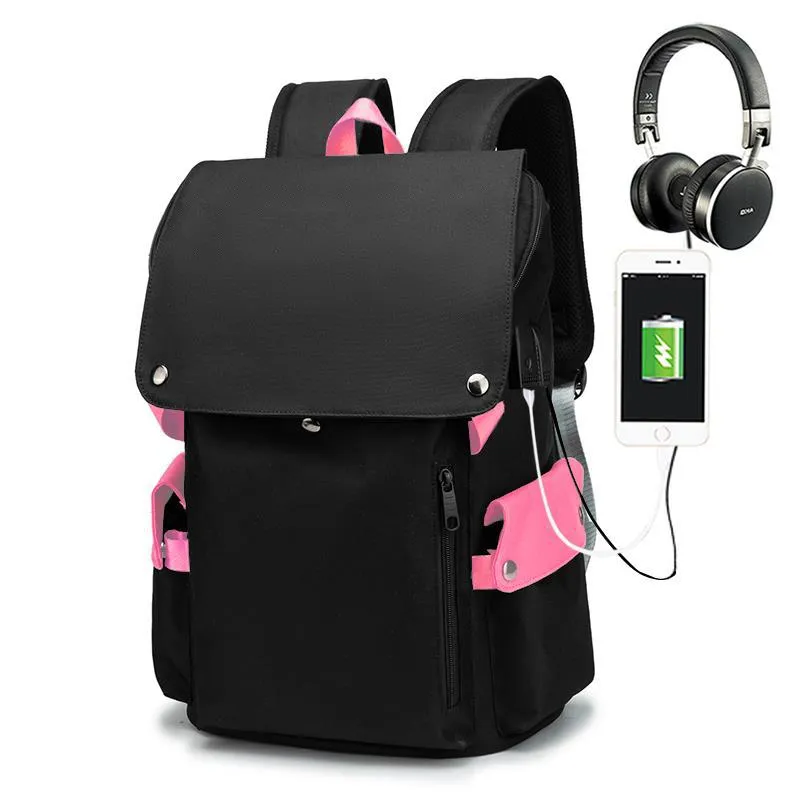 New Trend Campus Schoolbags for Boys and Girls Anti-Theft Large Capacity Backpack Men's Bag 15.6-Inch Computer Bag