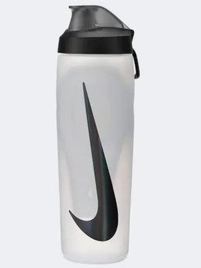 Nike Refuel Locking Lid 24 Oz Unisex Training Water Bottle Natural/Black