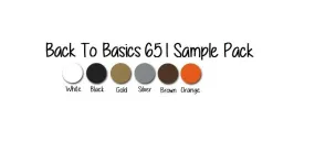 Oracal 651 Vinyl Pack Back To Basics Oracal 651 Variety Pack 12x12" Adhesive Vinyl 6 Sheet Pack 651 Vinyl Black 651 White 651 Decal Vinyl