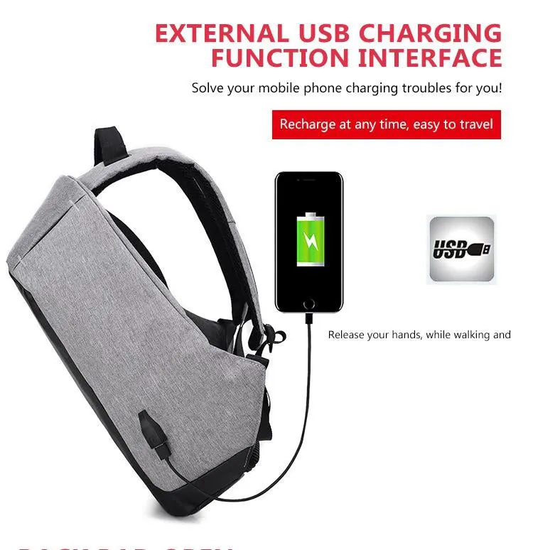 Original Anti-Theft Backpack With USB Charging