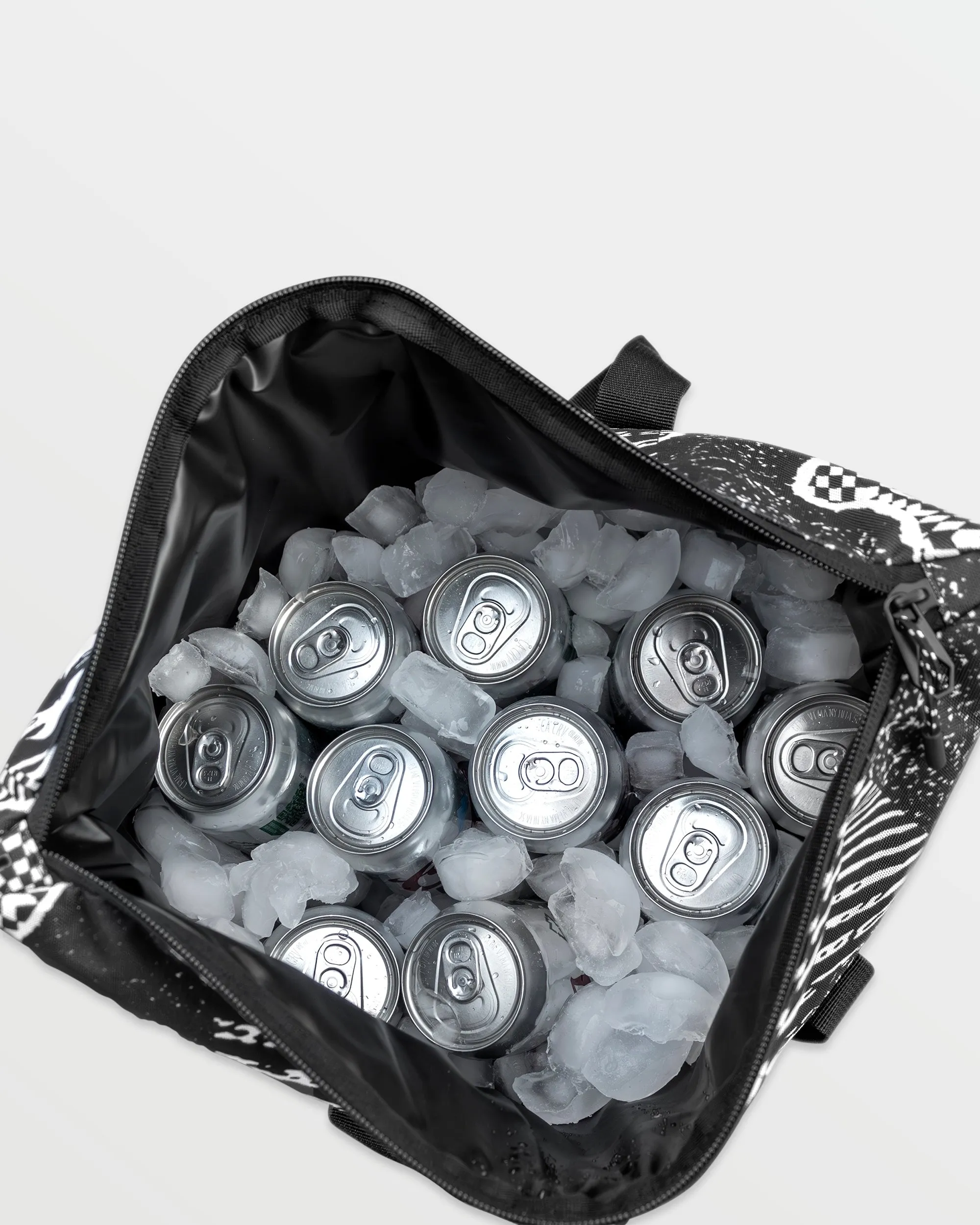 Out There Cooler 14 Cans - Black White