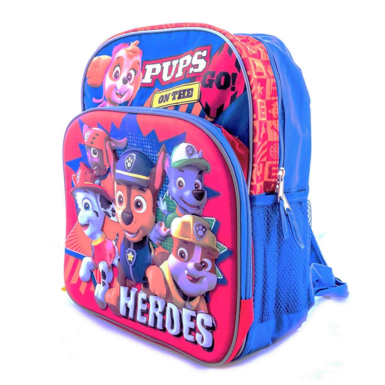 Paw Patrol Medium Backpack Pups on the Go Heroes