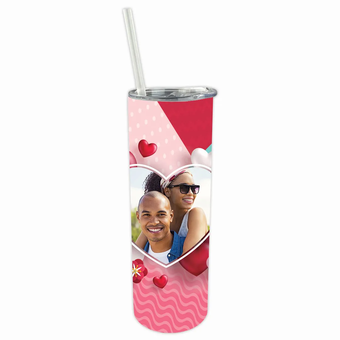 Personalized 30oz Double Walled Stainless Steel Bottle - Valentines Day w/ Your Image