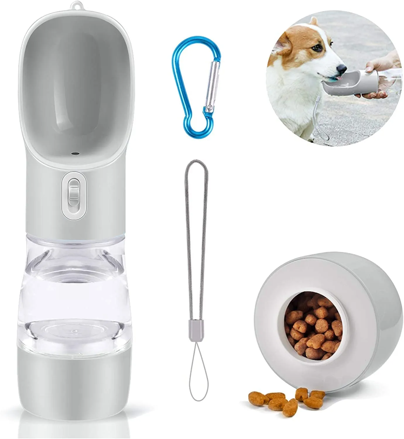 Portable Dog Water Bottle Pet Drinking Bottle Leak Proof Portable Puppy Water Bottle Dispenser and Cats Water Bottle for Walking Traveling Hiking