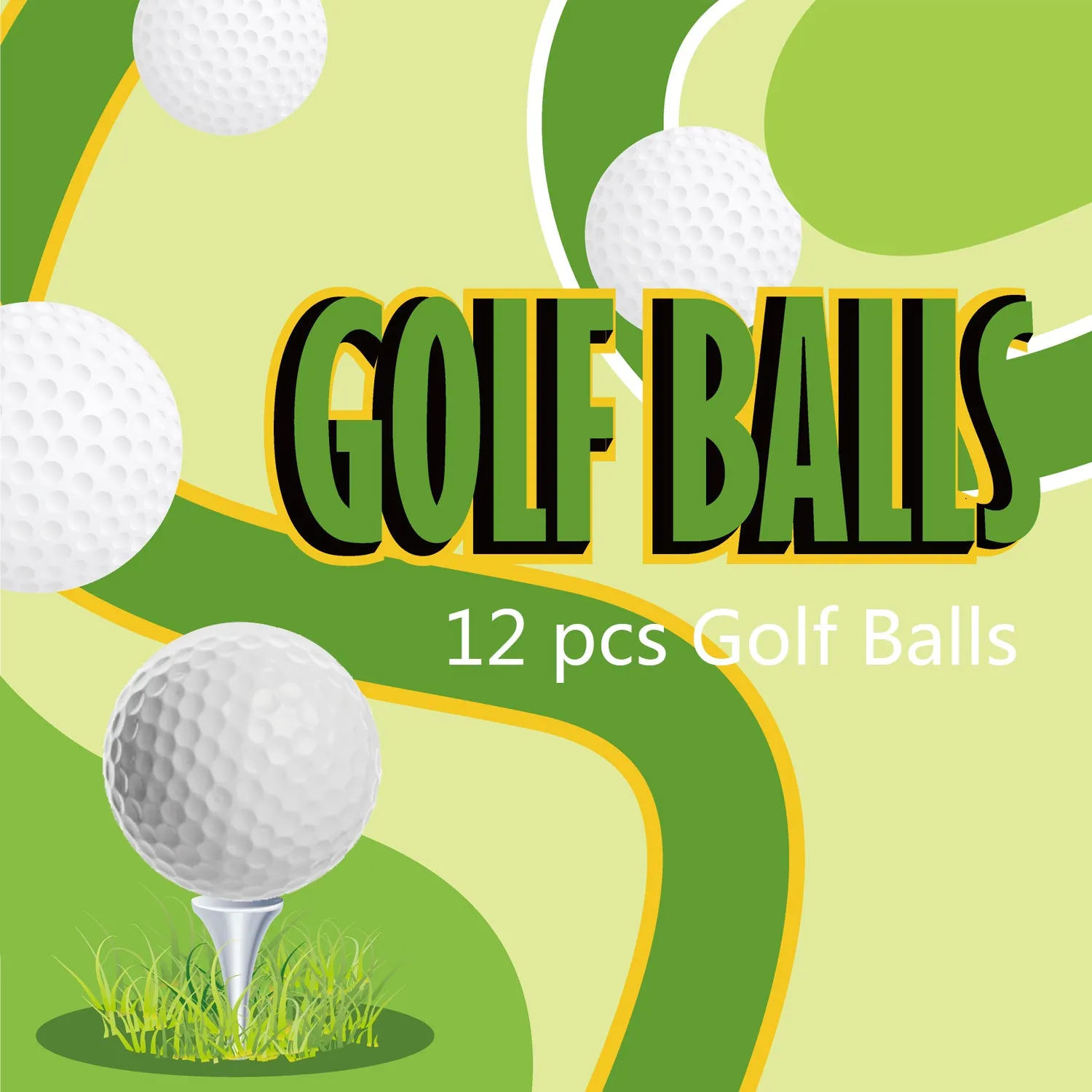 Practice Balls, Golf Balls, Bulk Set of Golf Balls