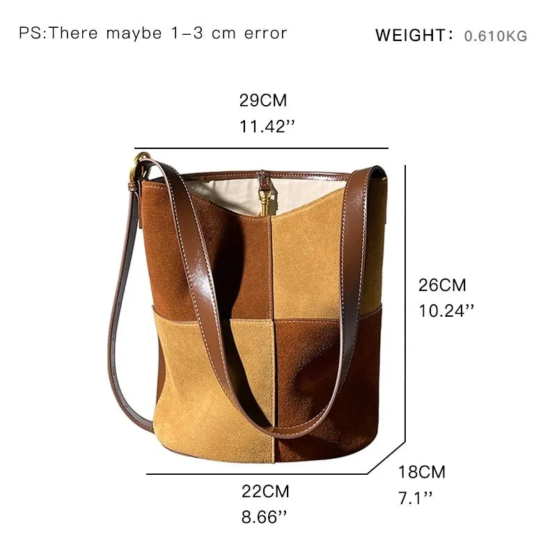 Pre Order:  Leather 2-Piece Bucket Bag