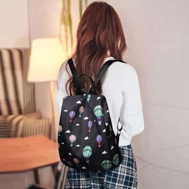 Printed Fashionable Anti Theft Backpack