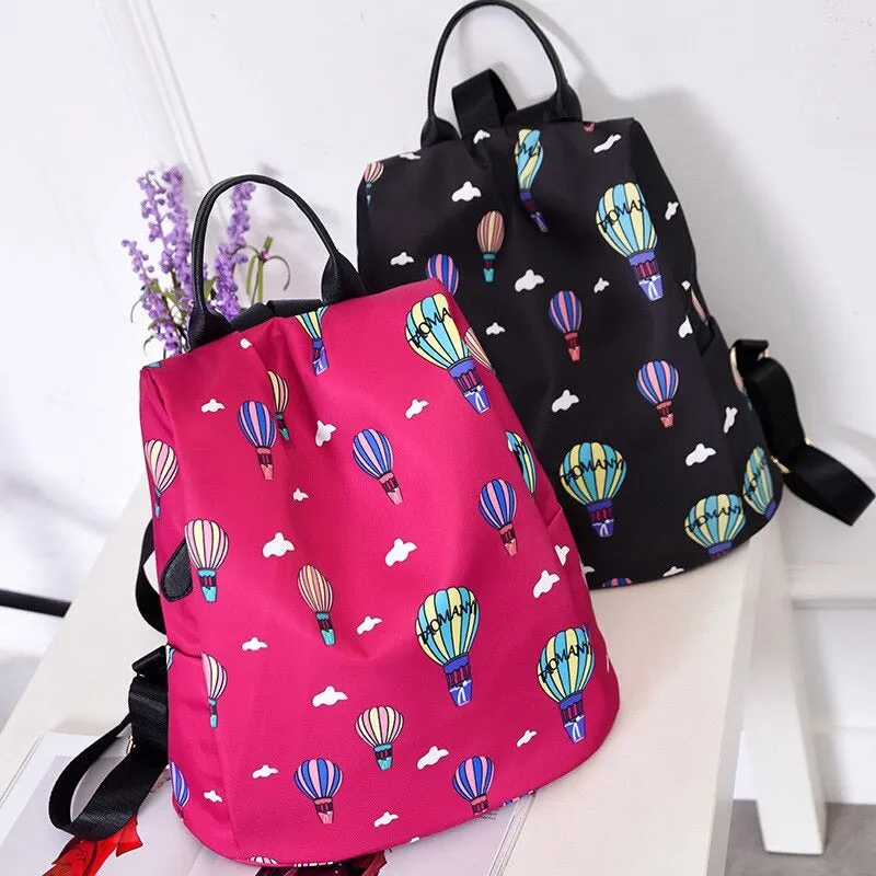 Printed Fashionable Anti Theft Backpack