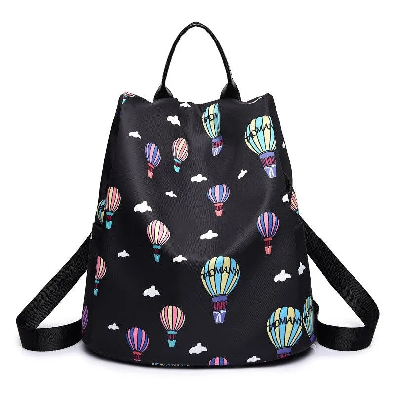 Printed Fashionable Anti Theft Backpack