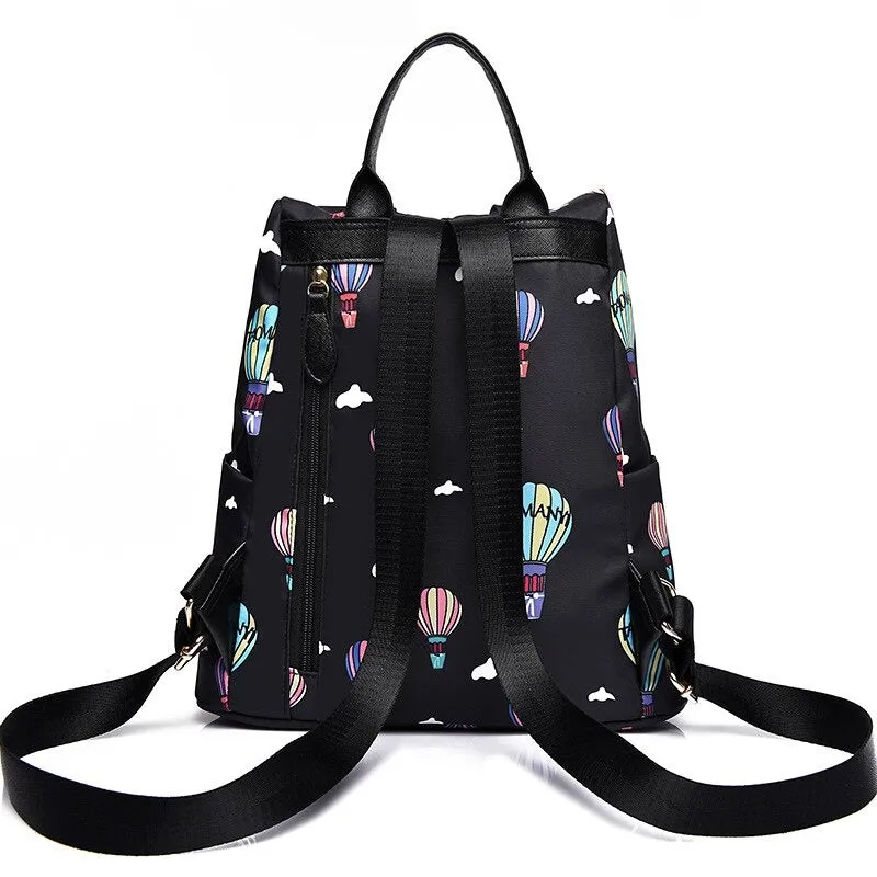 Printed Fashionable Anti Theft Backpack