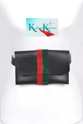 Red/Green Stripe Fanny Pack 2 Colors Available