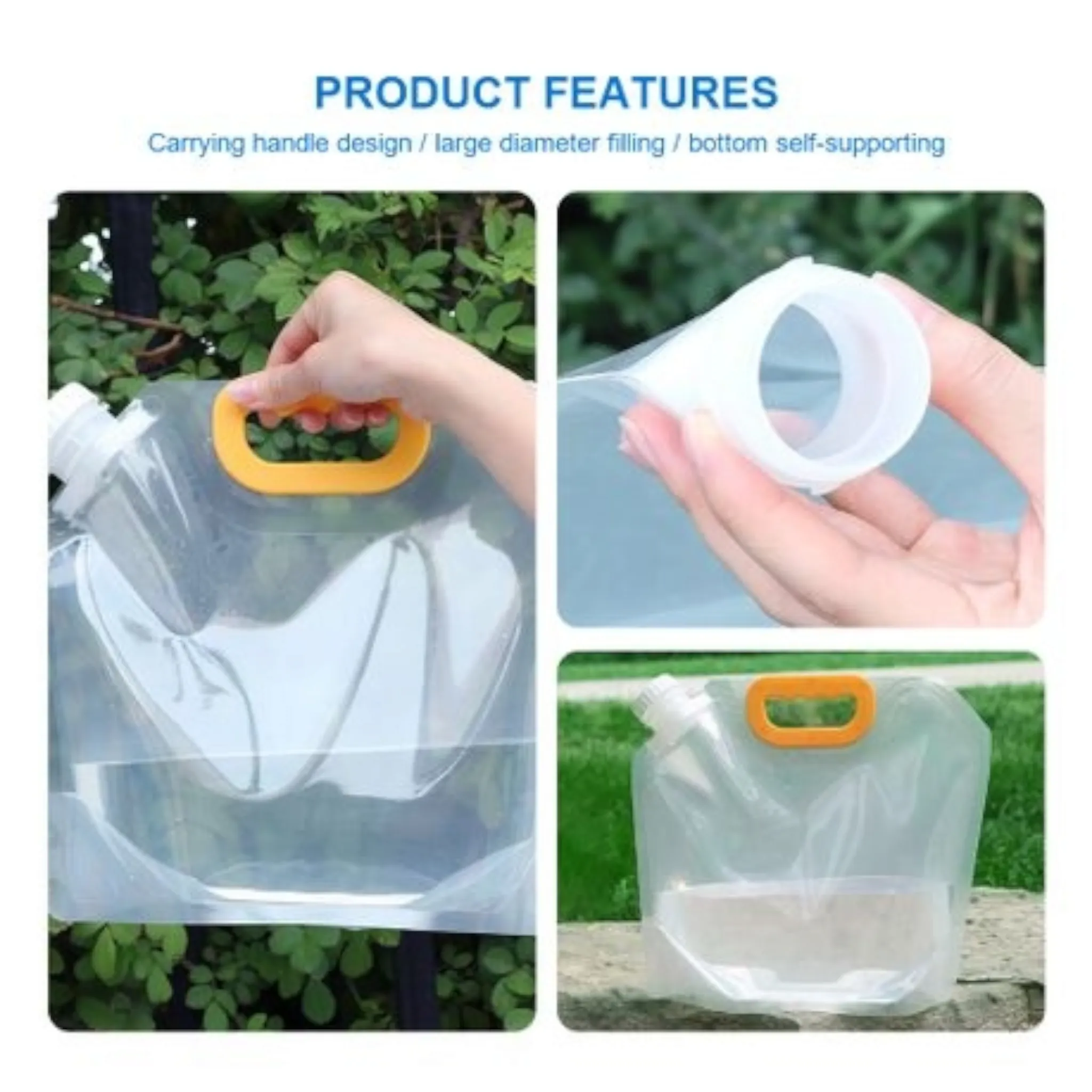 Reusuabe Plastic Beverage Carry Bag 5L