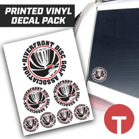 Riverfront Disc Golf - Logo Vinyl Decal Pack