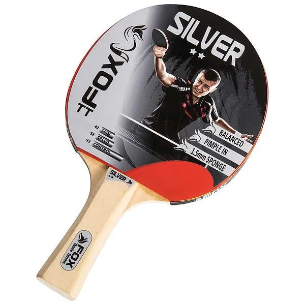 Silver 2 Star Table Tennis Bat