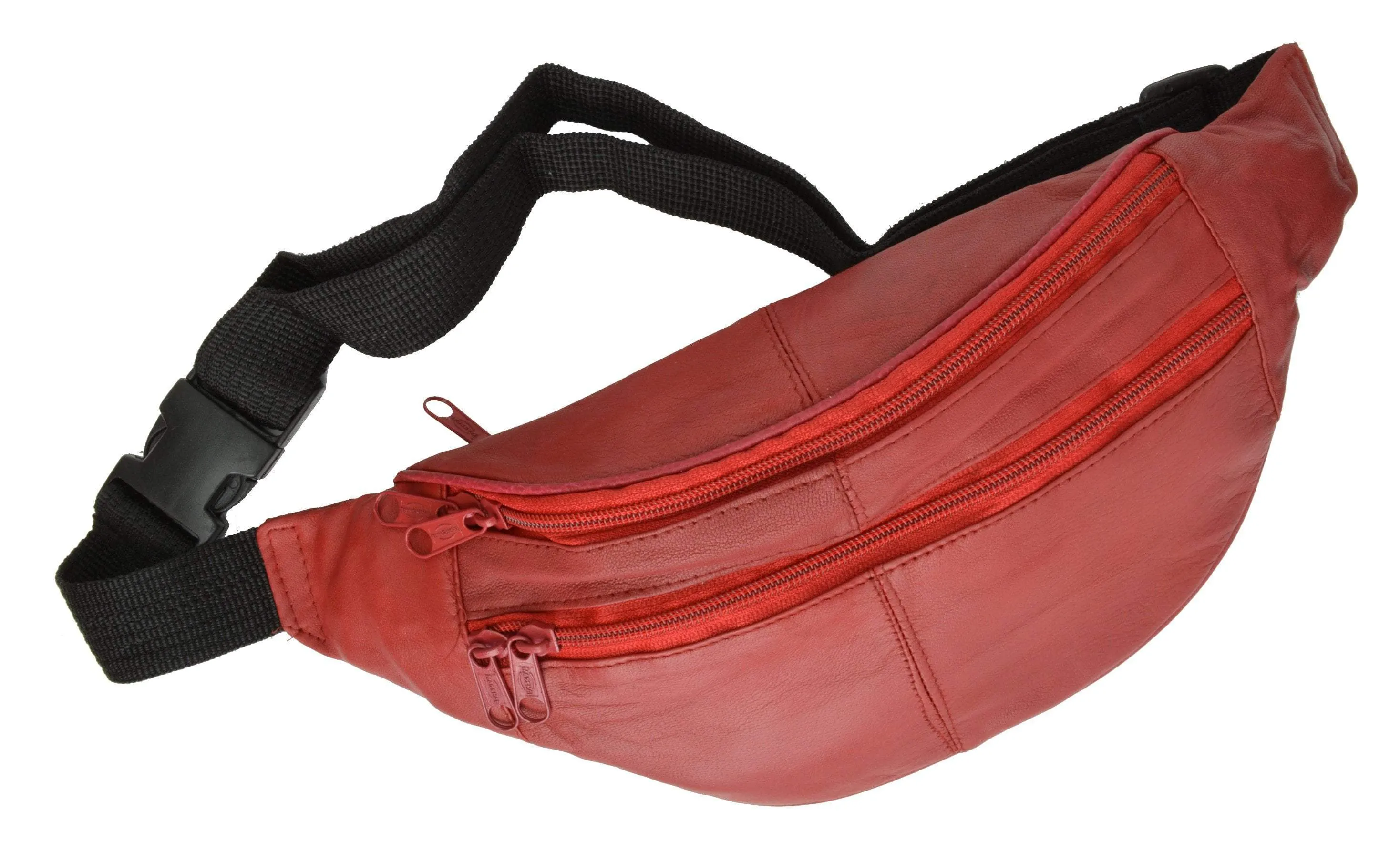 Slim Genuine Leather Waist Pouch Fanny Pack Multiple Colors