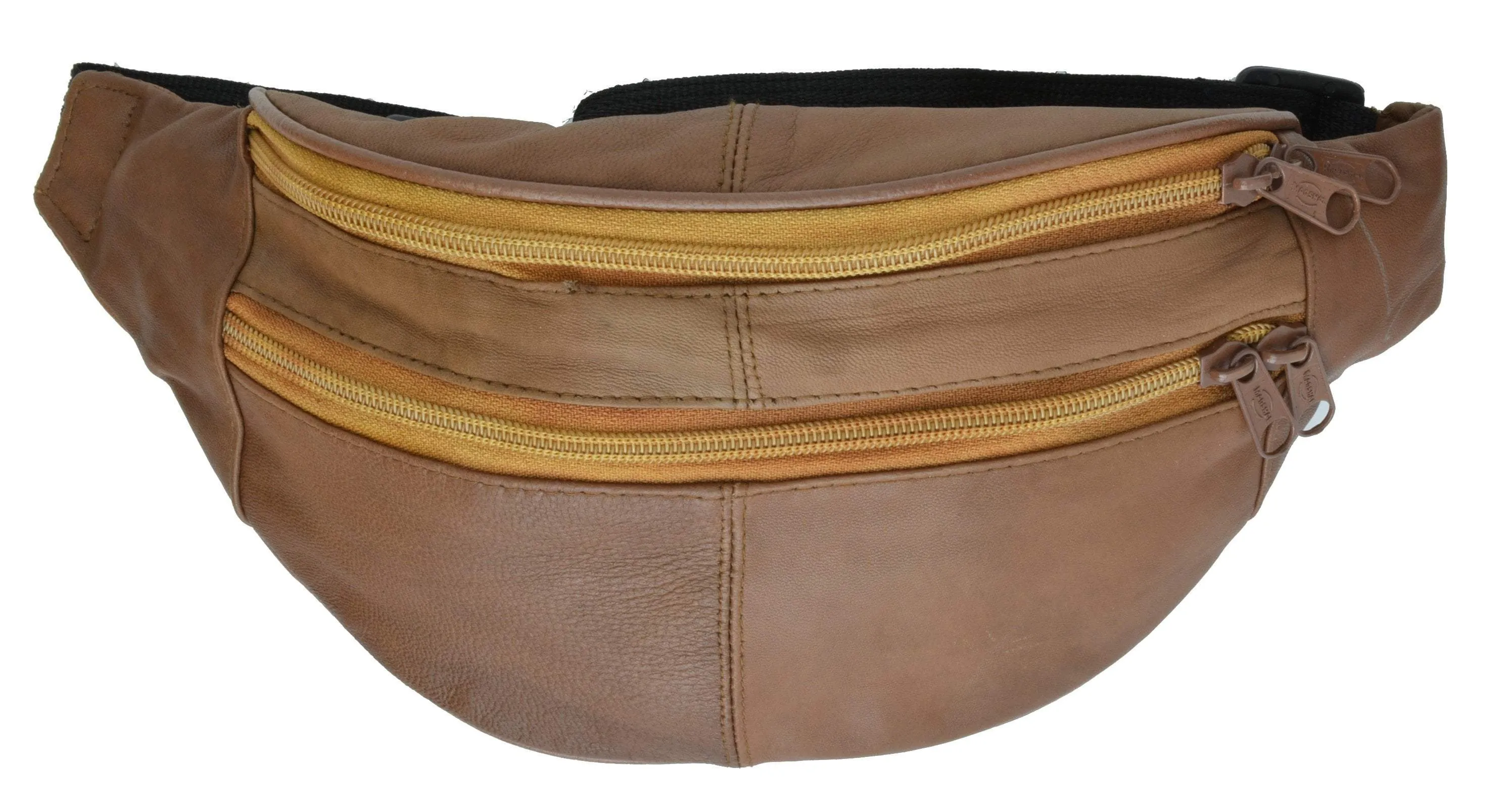 Slim Genuine Leather Waist Pouch Fanny Pack Multiple Colors