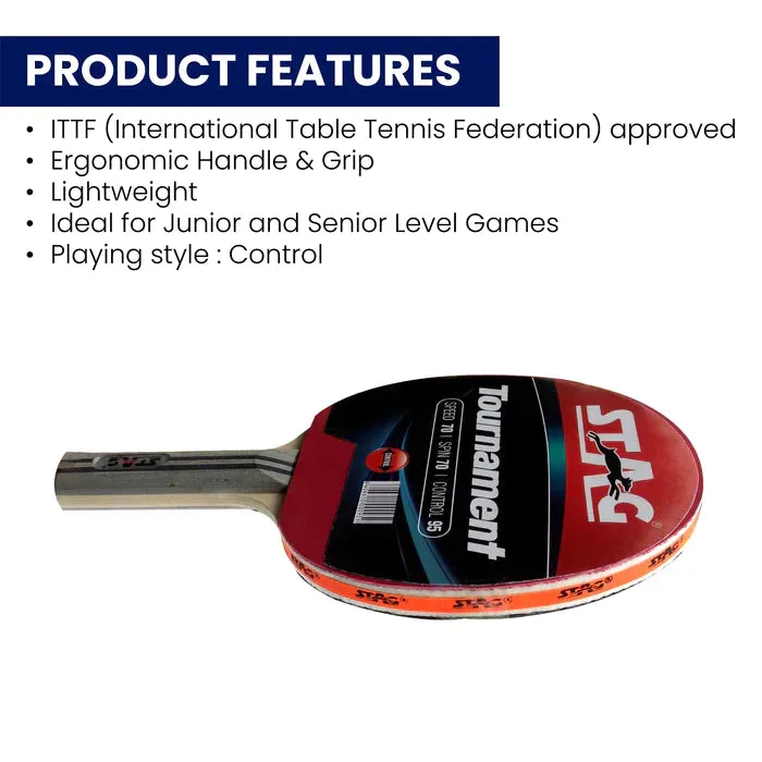 STAG ICONIC TOURNAMENT TABLE TENNIS RACQUET