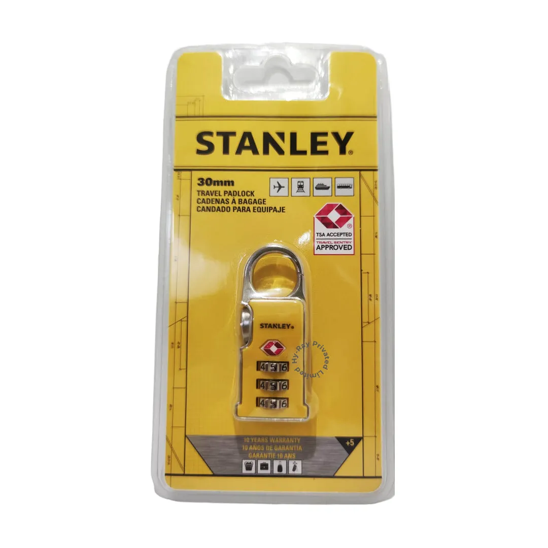 Stanley TSA Travel Padlock Yellow/ Black