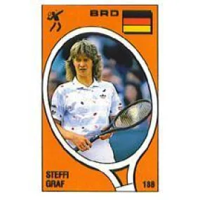 Steffi Graf Panini Sticker Card