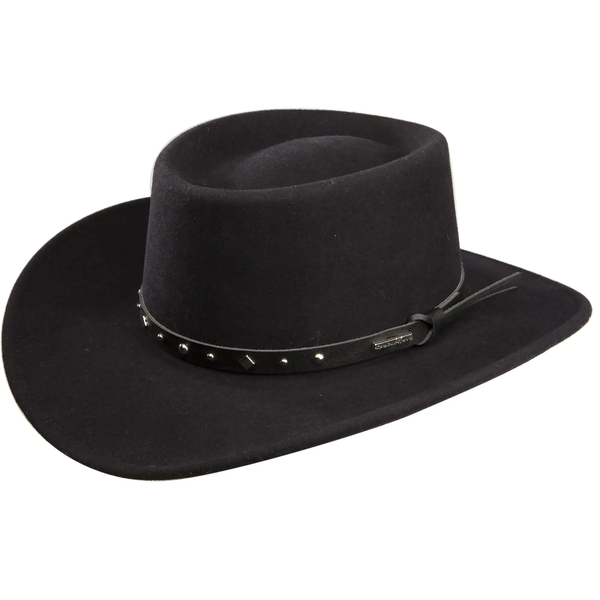 Stetson Black Hawk Crushable Wool Gambler