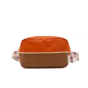 Sticky Lemon Fanny Pack Colour Blocking, Orange Juice/Plum Purple/School Bus Brown