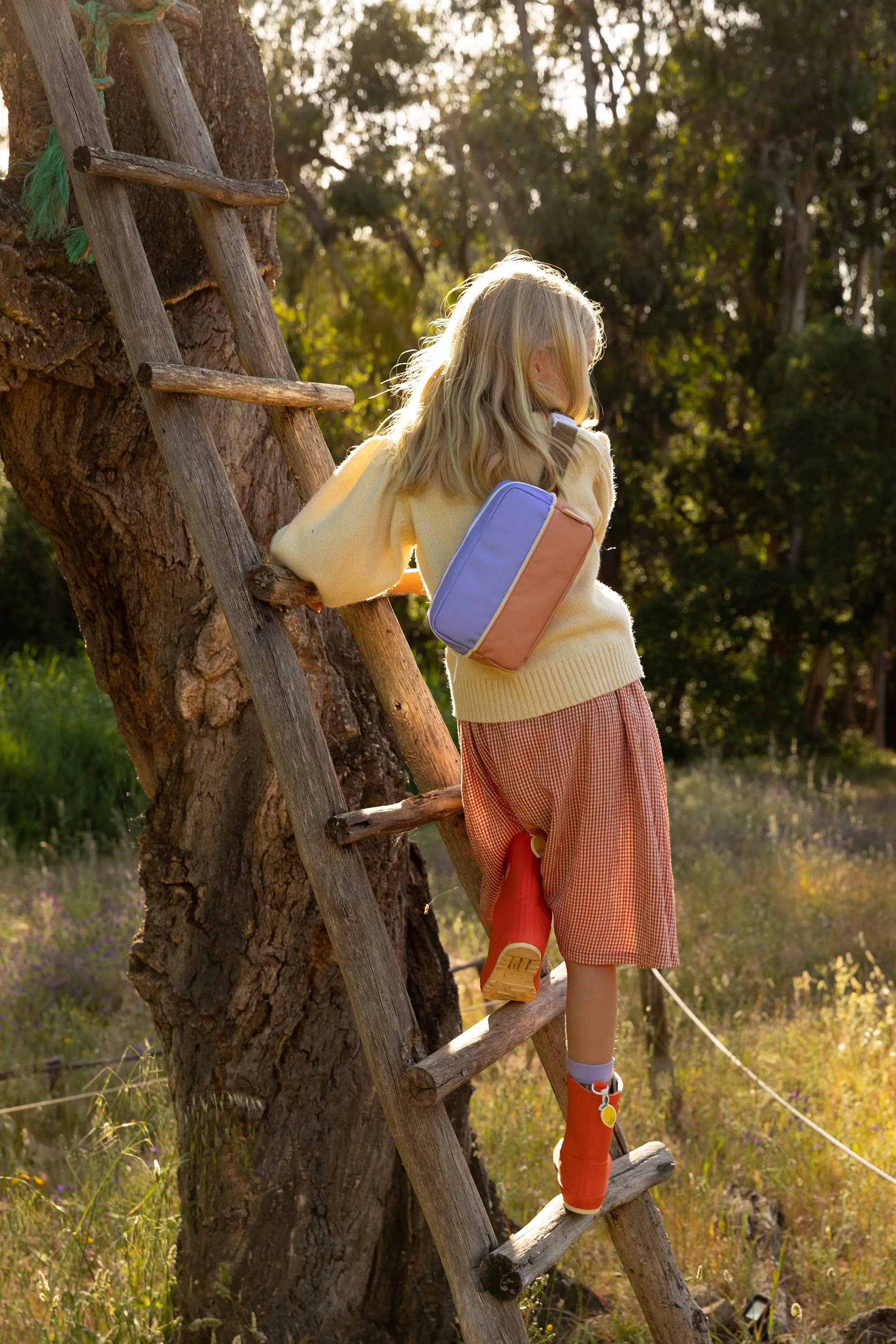 Sticky Lemon Large Farmhouse Fanny Pack, Blooming Purple