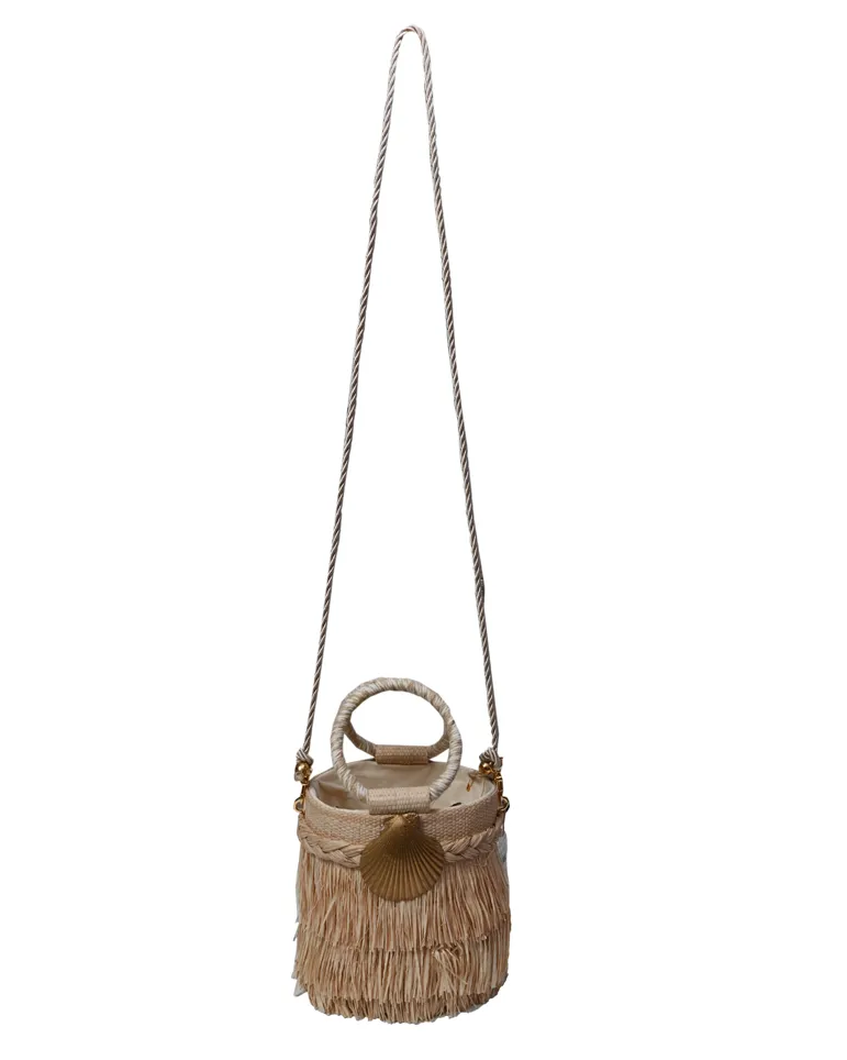 Straw Bucket Bag