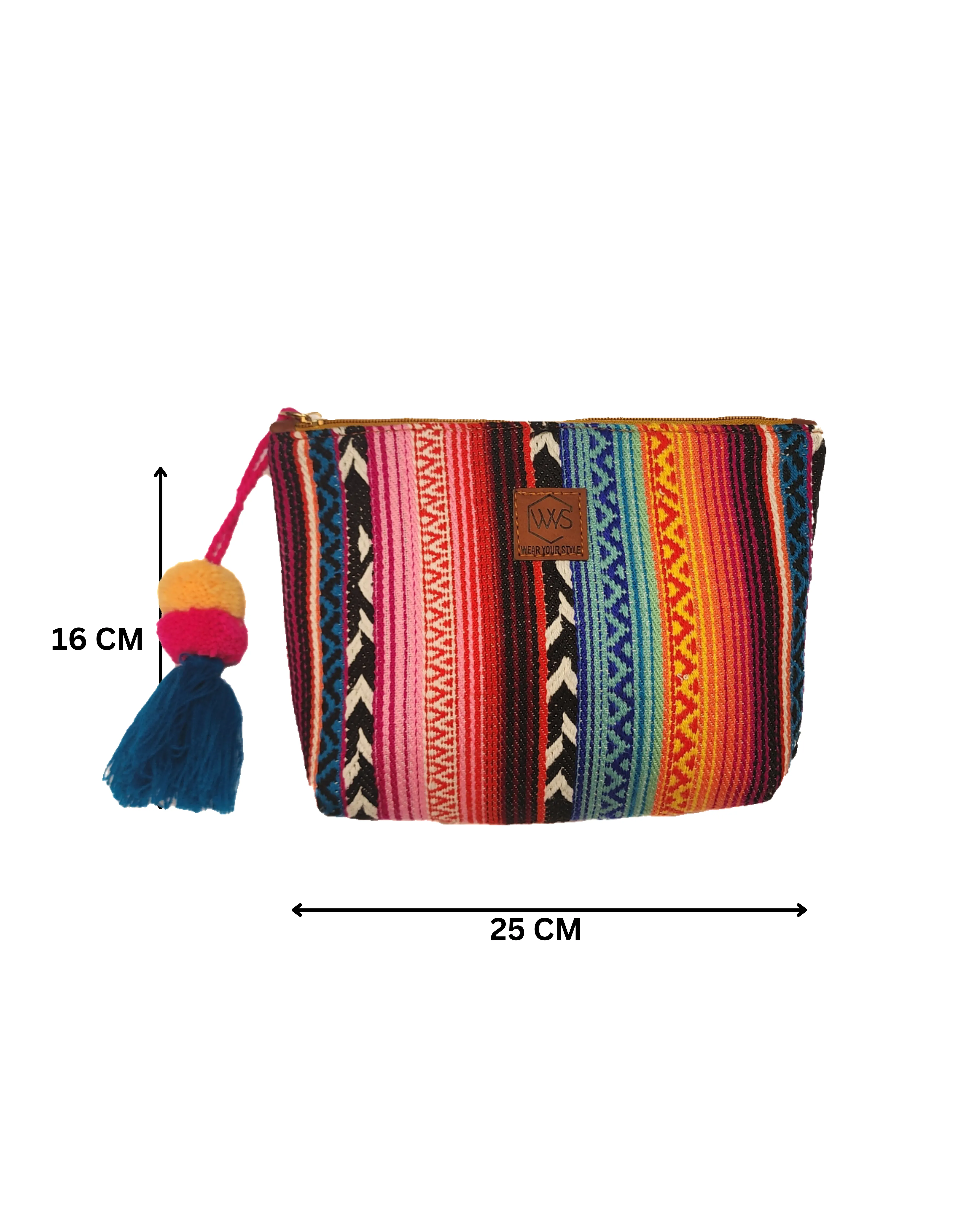 Striped Rainbow Multipurpose Pouch