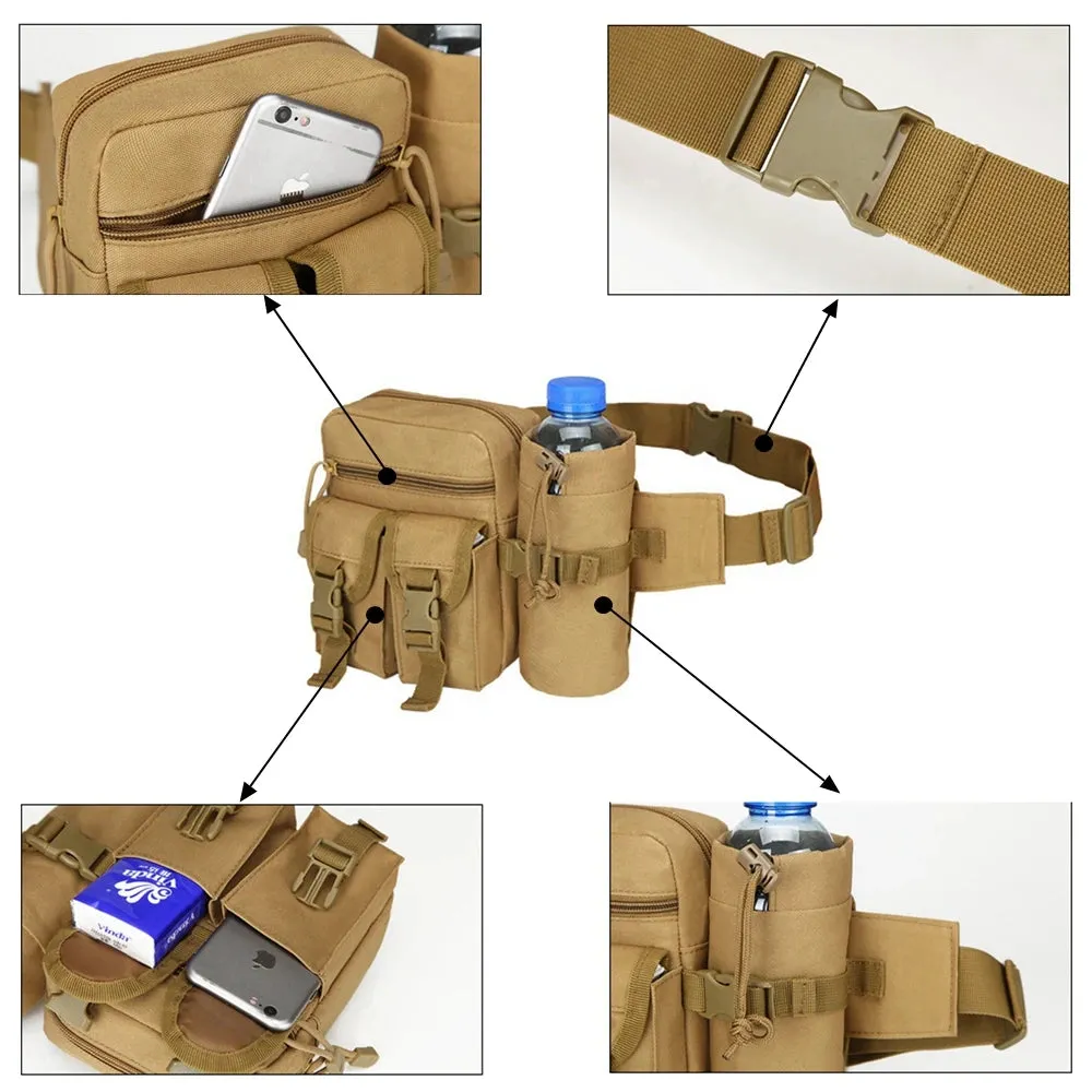 Tactical Nylon Waist Pack Hiking Vintage Bag