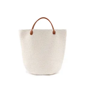 Tatiana Crochet Bucket Tote Large - Natural