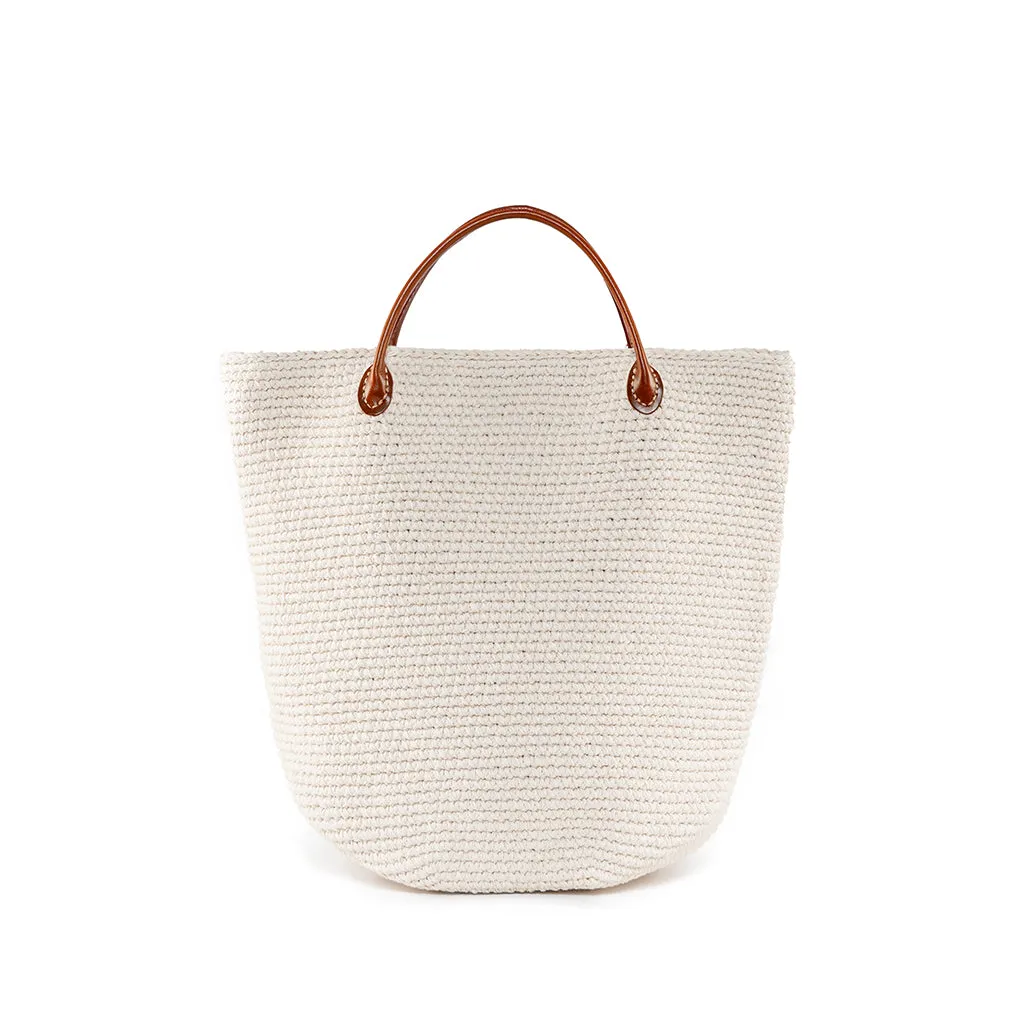 Tatiana Crochet Bucket Tote Large - Natural