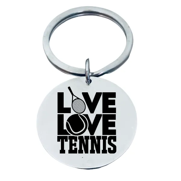 Tennis Keychain - Live Love Tennis