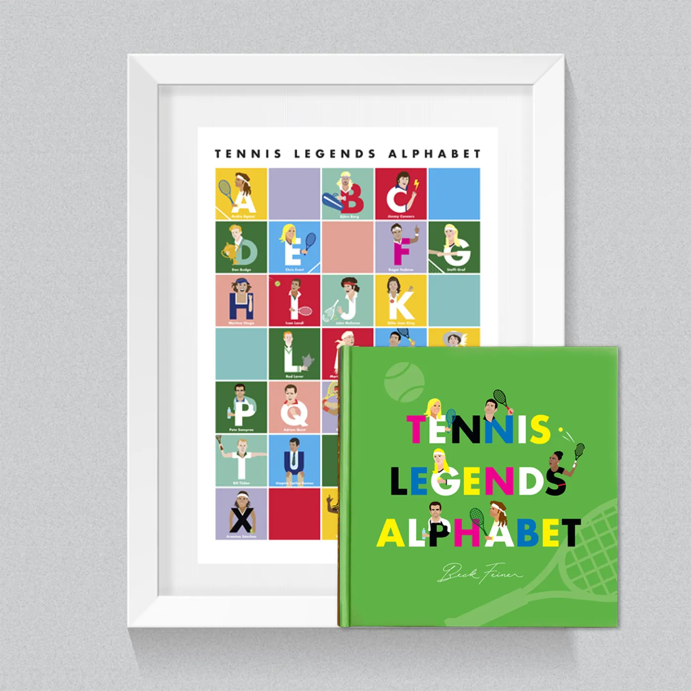 Tennis Legends Bundle Pack - Book & Poster Set