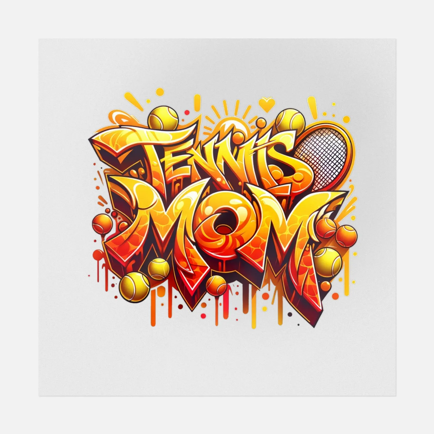 Tennis Mom Street Art