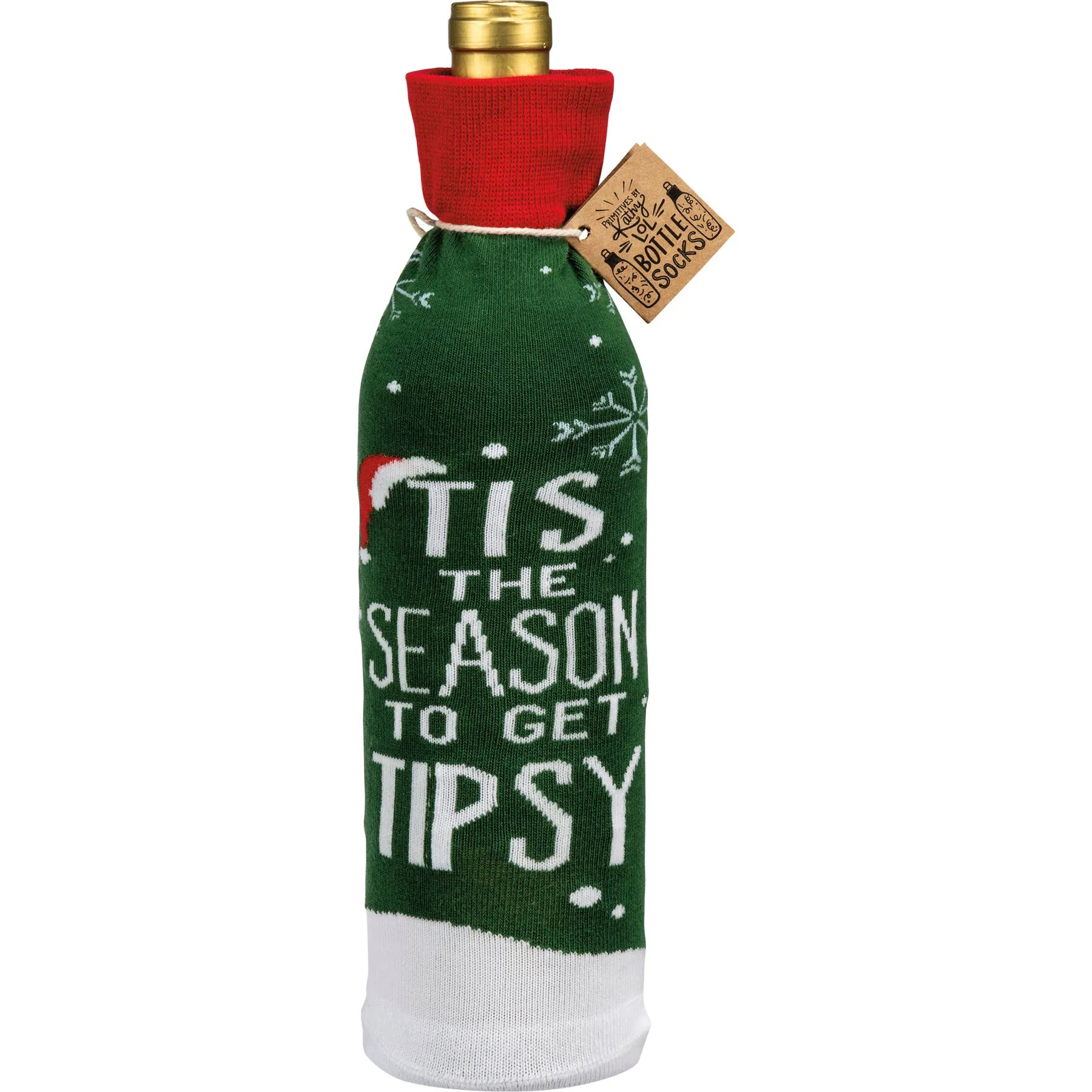 Tis The Season To Get Tipsy Bottle Sock Cover