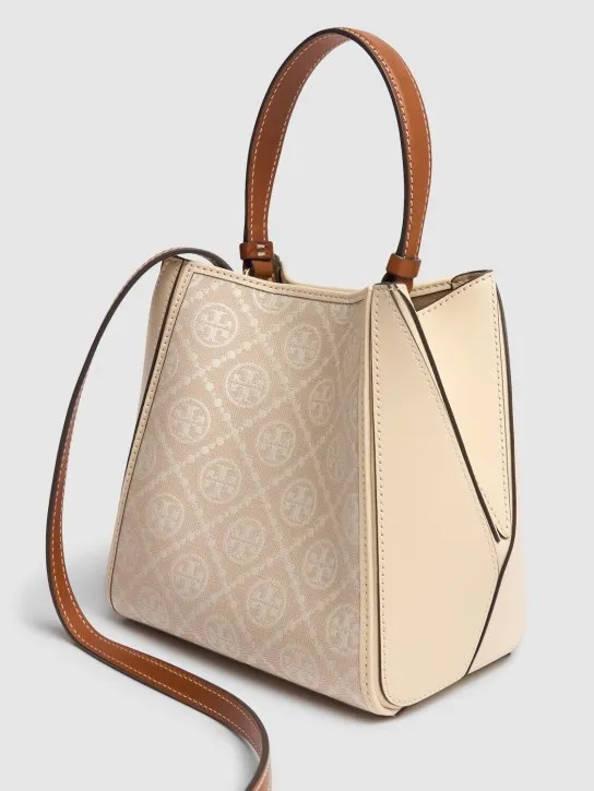 Tory Burch   Small McGraw T Monogram bucket bag 